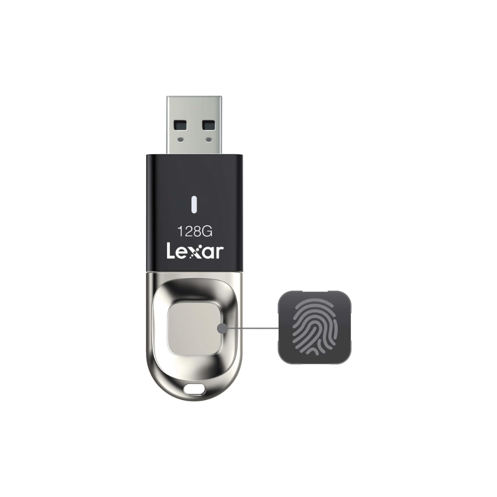 Lexar JumpDrive Fingerprint F35 128GB USB 3.0 Flash Drive