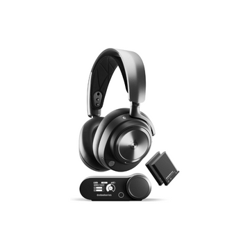 SteelSeries Arctis Nova Pro Wireless - Multi-System Gaming Headset - Neodymium Magnetic Drivers - Active Noise Cancellation - Infinity Power System - ClearCast Gen 2 Mic - PC, PS5, PS4, Switch, Mobile