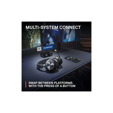 SteelSeries Arctis Nova Pro Wireless - Multi-System Gaming Headset - Neodymium Magnetic Drivers - Active Noise Cancellation - Infinity Power System - ClearCast Gen 2 Mic - PC, PS5, PS4, Switch, Mobile