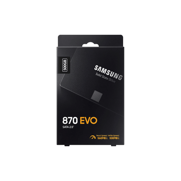 Samsung SSD 870 EVO, 500 GB, Form Factor 2.5 Inch, Intelligent Turbo Write, Magician 6 Software